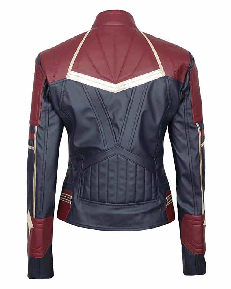 Captain Marvel Carol Danvers Leather Jacket - Image 3