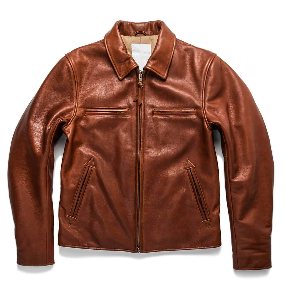 Classic Brown Moto Leather Jacket
