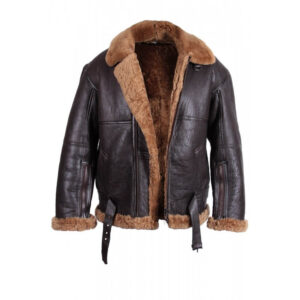 Whiskey Brown Fur Leather Jacket