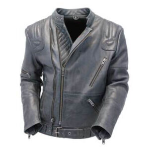 Asymmetric Gray Dual Zipper Jacket