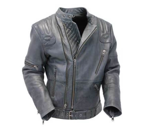 Asymmetric Gray Dual Zipper Jacket - Image 3