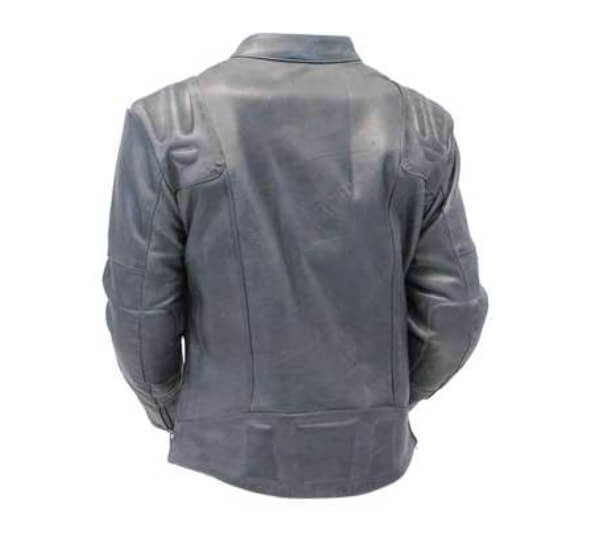 Asymmetric Gray Dual Zipper Jacket - Image 2