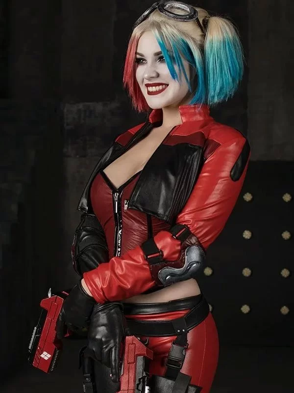 Harley Quinn Injustice 2 Leather Jacket - Image 4
