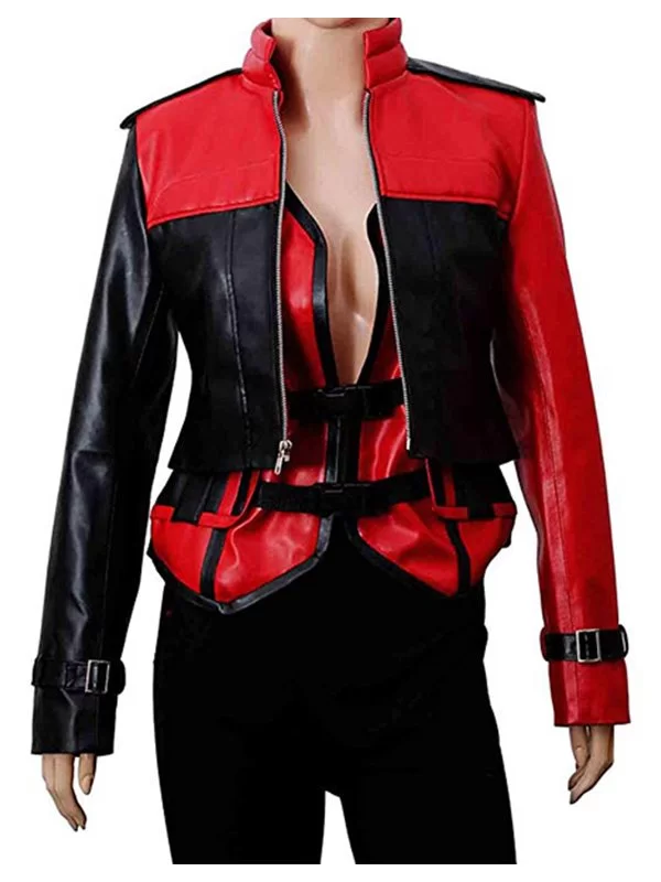 Harley Quinn Injustice 2 Leather Jacket - Image 3