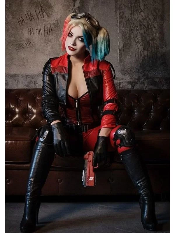 Harley Quinn Injustice 2 Leather Jacket - Image 2