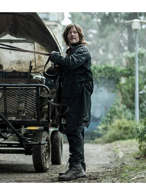 The Walking Dead Daryl Dixon Black Coat - Image 5