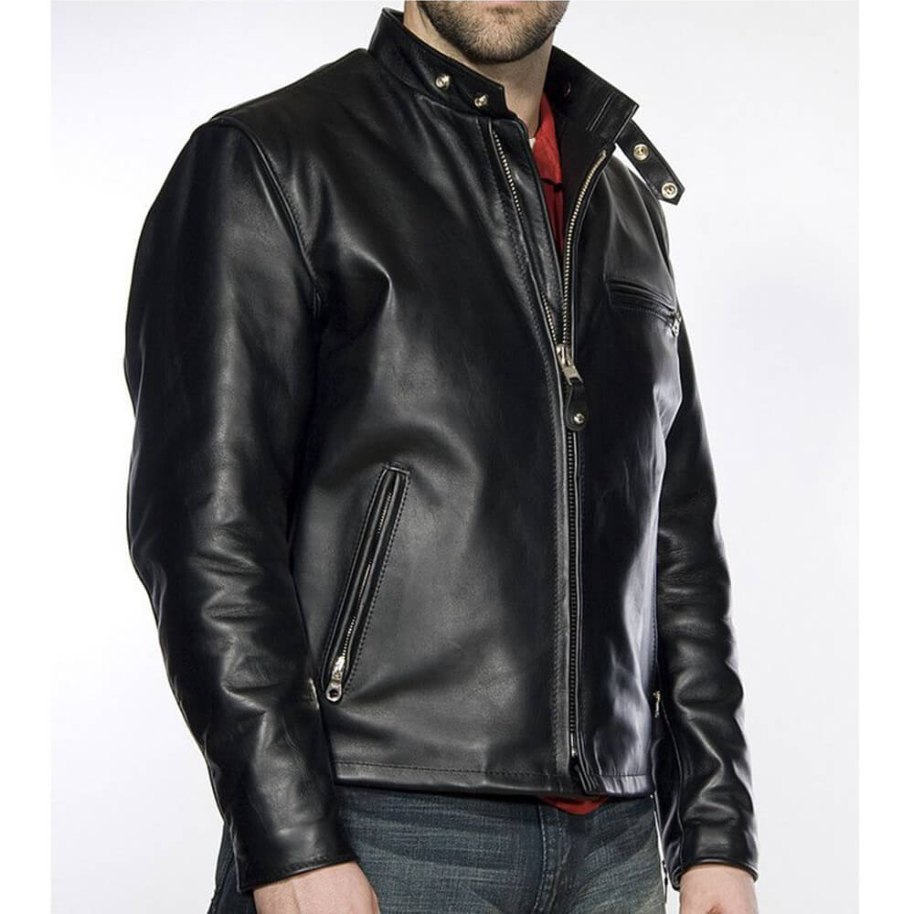 Racer Leather Jacket - Image 3