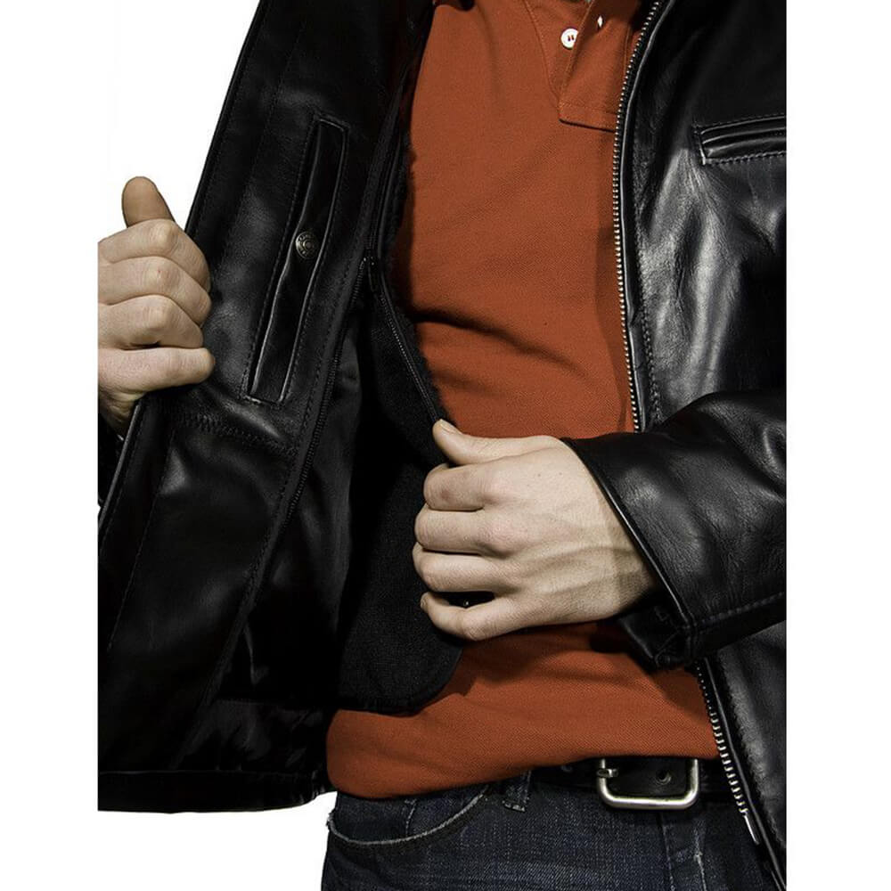 Racer Leather Jacket - Image 4