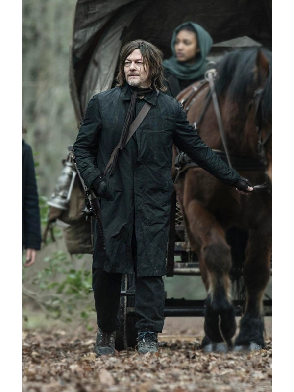 The Walking Dead Daryl Dixon Black Coat - Image 4