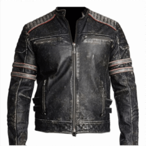 Vintage Motorcycle Distressed Black