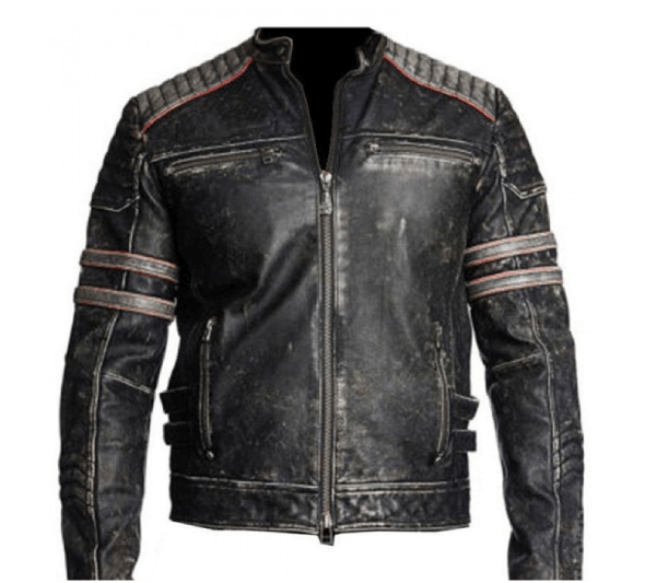 Vintage Motorcycle Distressed Black